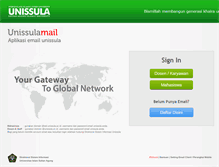 Tablet Screenshot of mail.unissula.ac.id